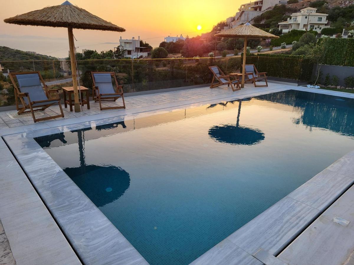 "Stergiou Luxury Apartment 2Nd Floor" Με Κοινη Πισινα Saronida Exterior foto